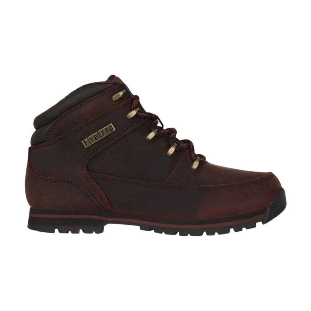 Firetrap Mens Rhino Leather Ankle Boots / Rust